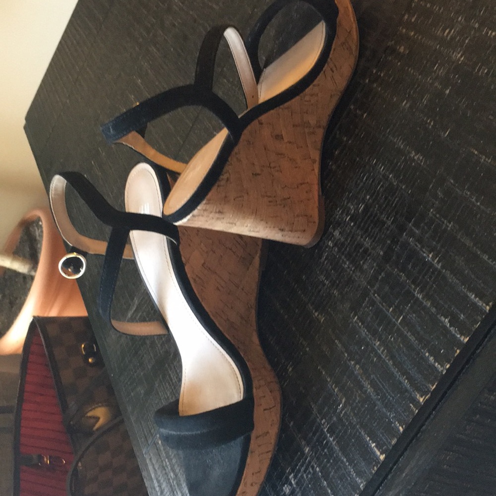 H&M black cork wedge - Picture 2 of 3